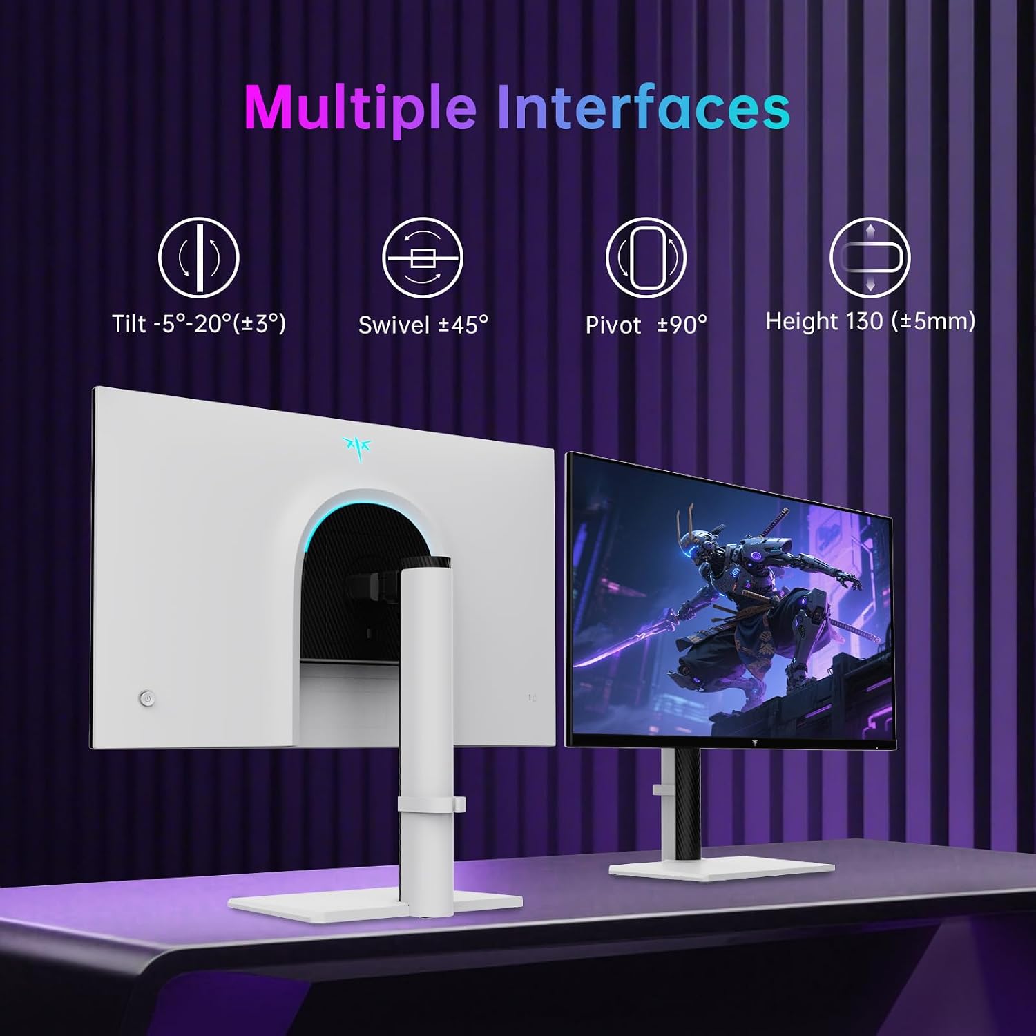 KTC 27 Inch 4K Gaming Monitor, Dual Mode UHD 160Hz & FHD 320Hz, HDR400, Adaptive Sync, 90W Type-C, HDMI 2.1 & DP 1.4, Height Adjustment PC Monitor, VESA, KVM Support, H27P6 (Renewed)