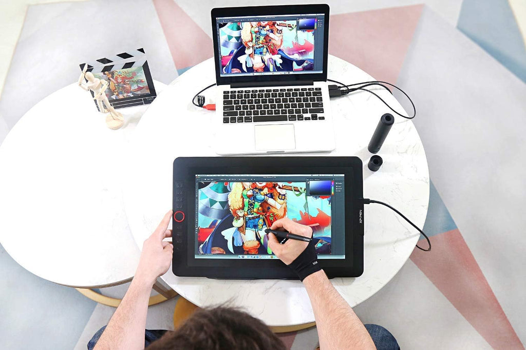 15.6' Drawing Tablet with Screen XPPen Artist 15.6 Pro Tilt Support Graphics Tablet Full-Laminated Red Dial (120% sRGB) Drawing Monitor Display 8192 Levels Pressure Sensitive & 8 Shortcut Keys
