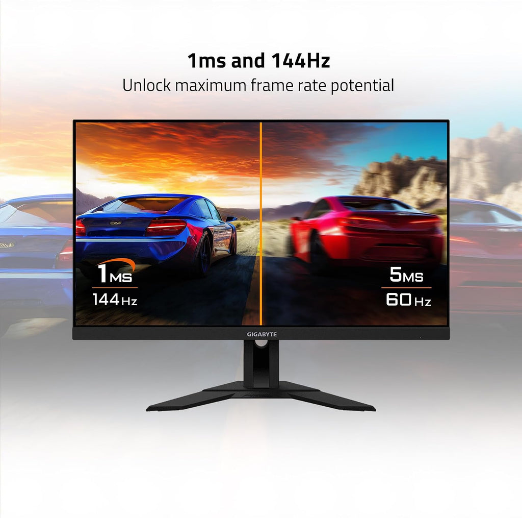GIGABYTE M28U 28' 144Hz Gaming Monitor, 3840 x 2160 SS IPS Display, 1ms (GTG) Response Time, 9‎4% DCI-P3, VESA Display HDR400, FreeSync Premium Pro, 1x Display Port 1.4, 2X HDMI 2.1 (M28U-SA)