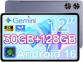 Android Tablet 12 Inch with 𝟑𝟎𝐆𝐁 𝐑𝐀𝐌 𝟏𝟐𝟖𝐆𝐁 𝐑𝐎𝐌, Octa-Core Processor, 2000 * 1200 FHD IPS Touch Screen, 5MP+13MP Dual Camera, 8800mAh Battery, 2K Android 16 Tablet, 2.4G/5G WiFi, BT 5.0
