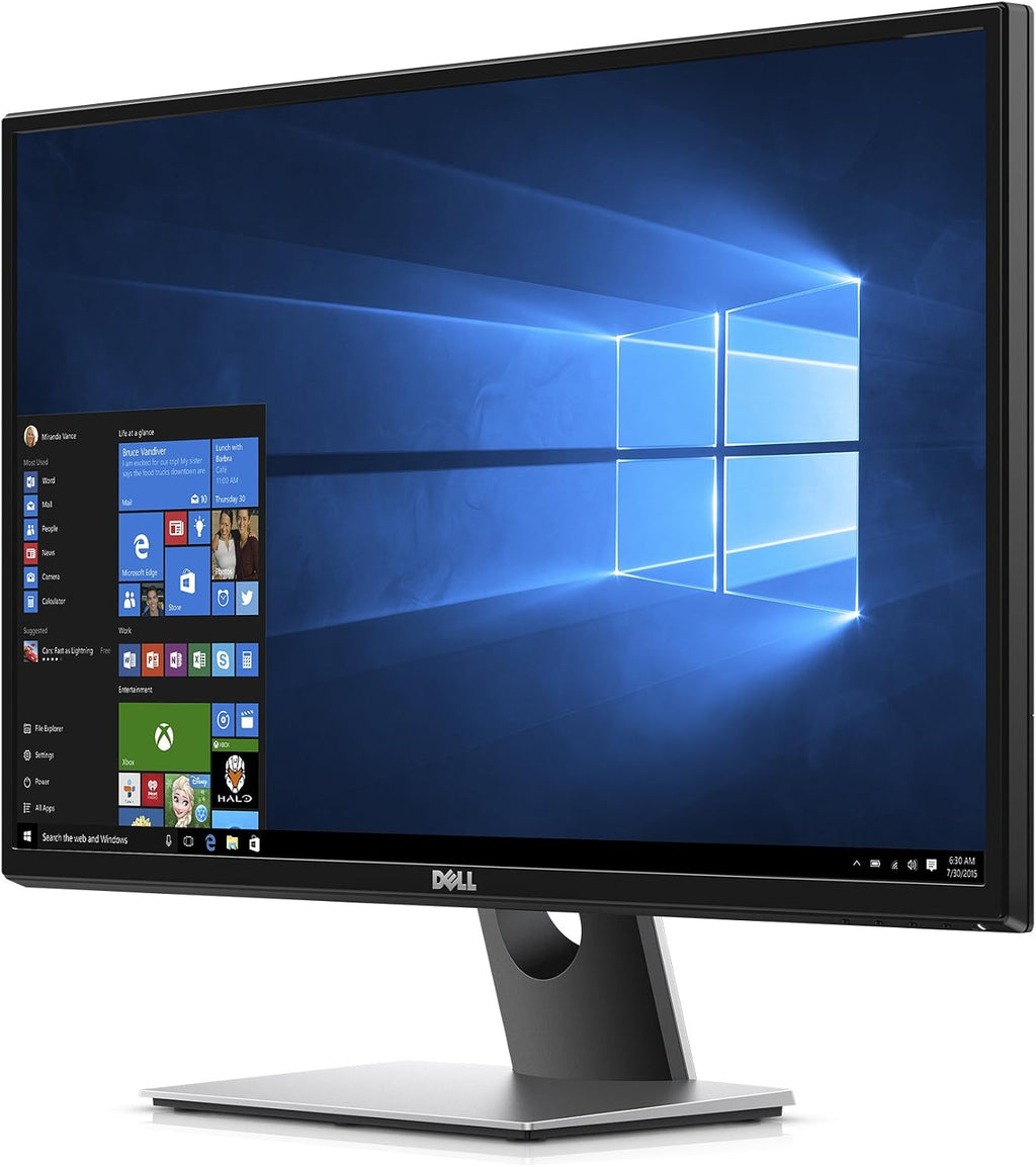 Dell SE2717H KYKMD 27' FHD 1080p Screen LED-Lit Monitor, ,Black with Silver Base and Back