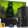 Dell Desktop PC Gaming Bundle - Core i7, 16GB RAM, 1TB SSD, 27-inch Monitor, GT 1030, RGB Keyboard with AI-Enhanced Copilot Key and Mouse, RGB Headphone, Webcam, Wi-Fi, Win 11 Pro (Renewed)