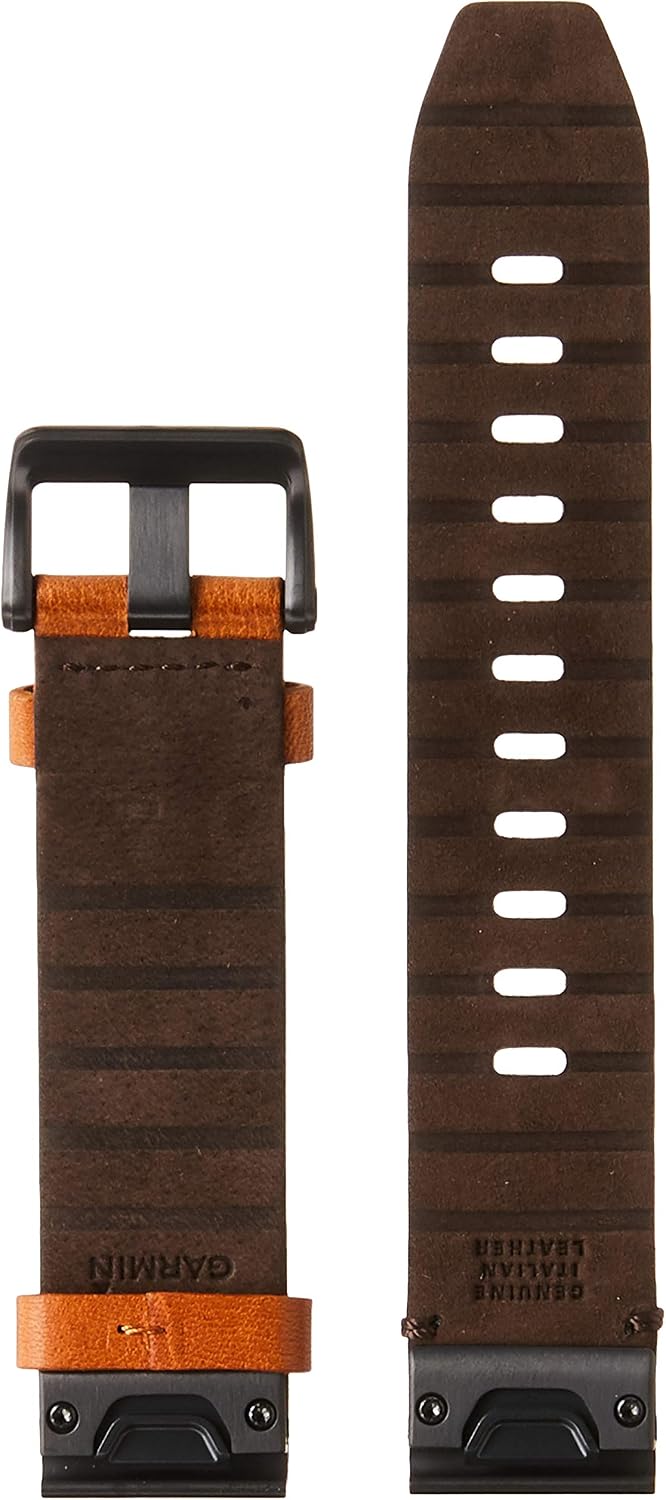 Garmin QuickFit 22 Watch Band - Chestnut Leather
