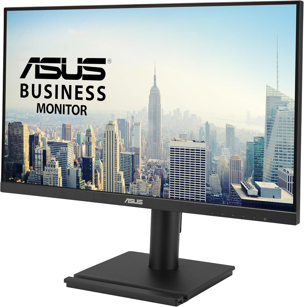 ASUS 24' 1080P Business Monitor (VA24DQFS) - IPS, 100Hz, 1ms, Adaptive-Sync, HDMI, DisplayPort, VGA, for Working and Gaming, Ergo Design, Blue Light Filter, Flicker Free, 3 yr Warranty TAA Compliant