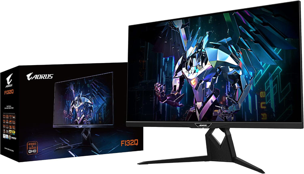 GIGABYTE AORUS FI32Q 32' 165Hz 1440p HBR3,NVIDIA G-SYNC Compatible,Exclusive Built-in ANC, KVM, 2560x1440 Display,1ms Response Time,HDR, 94% DCI-P3,1x DisplayPort 1.4,2X HDMI 2.0,2X USB 3.0,1x USB C