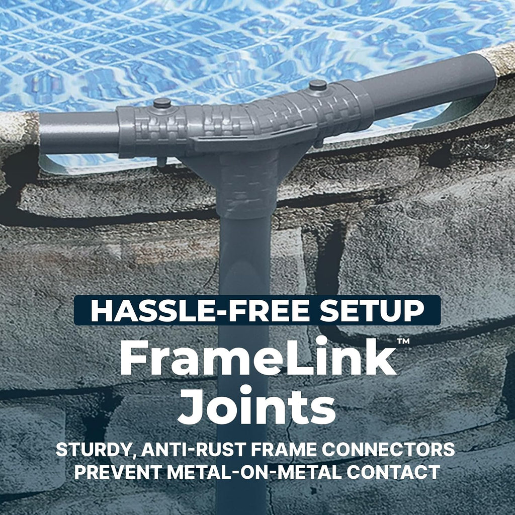 Bestway Steel Pro MAX 12' x 30' Above Ground Pool, Round Metal Frame Outdoor Swimming Pool Set with Filter Pump & Type I Cartridge, Stone Print