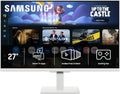 Samsung 27-Inch M5 (M50F) Series FHD Smart Monitor with Streaming TV, Speakers, HDR10, Gaming Hub, Multiple Ports, Workout Tracker, White, LS27FM503ENXZA (Renewed)