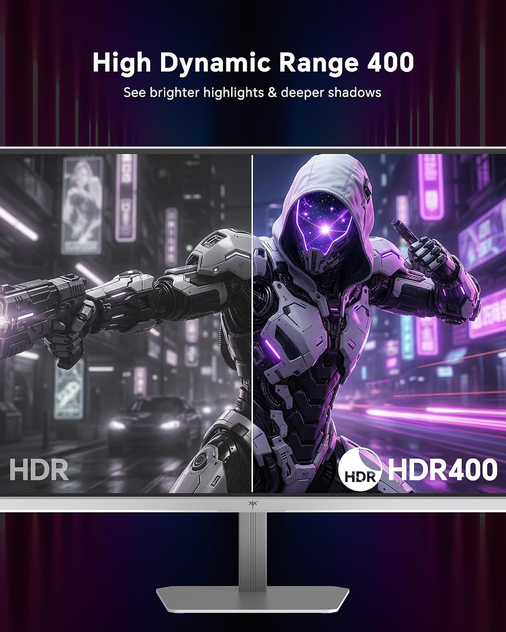 KTC 24 Inch 240Hz Gaming Monitor,1080P PC Computer Monitor FHD, Fast IPS Panel, HDR 400, Adaptive Sync, 1ms(MPRT), 116% sRGB, HDMI Display Port, Eye Care, VESA Mount, White H24F7