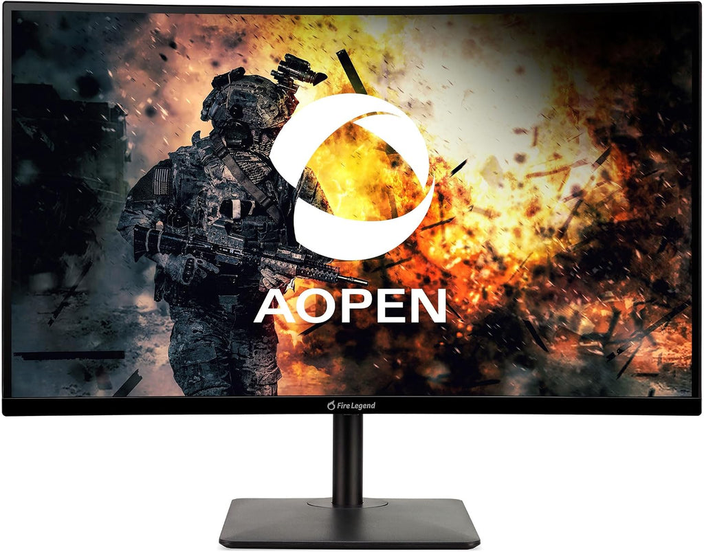 AOPEN 27HC5R Zbmiipx 27' 1500R Curved Full HD (1920 x 1080) VA Gaming Monitor with Adaptive-Sync Technology, 240Hz, 1ms (Display Port & 2 x HDMI 1.4 Ports)