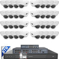 ONWOTE 12MP NVR 32 Channel Security Camera System, Face Recognition& AcuSearch, 32x 5MP 30FPS PoE IP Cameras, AI Color Night, 32CH 6K 4K Commercial NVR 8TB, 4 HDD Ports Support 40TB, Business CCTV