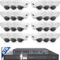 ONWOTE 12MP NVR 32 Channel Security Camera System, AcuSearch, Motion Detection, 24x 5MP Vandal-Proof PoE IP Cameras, Color Night, 32CH 6K 4K Commercial NVR 8TB, 4 HDD Ports Support 40TB, Business CCTV