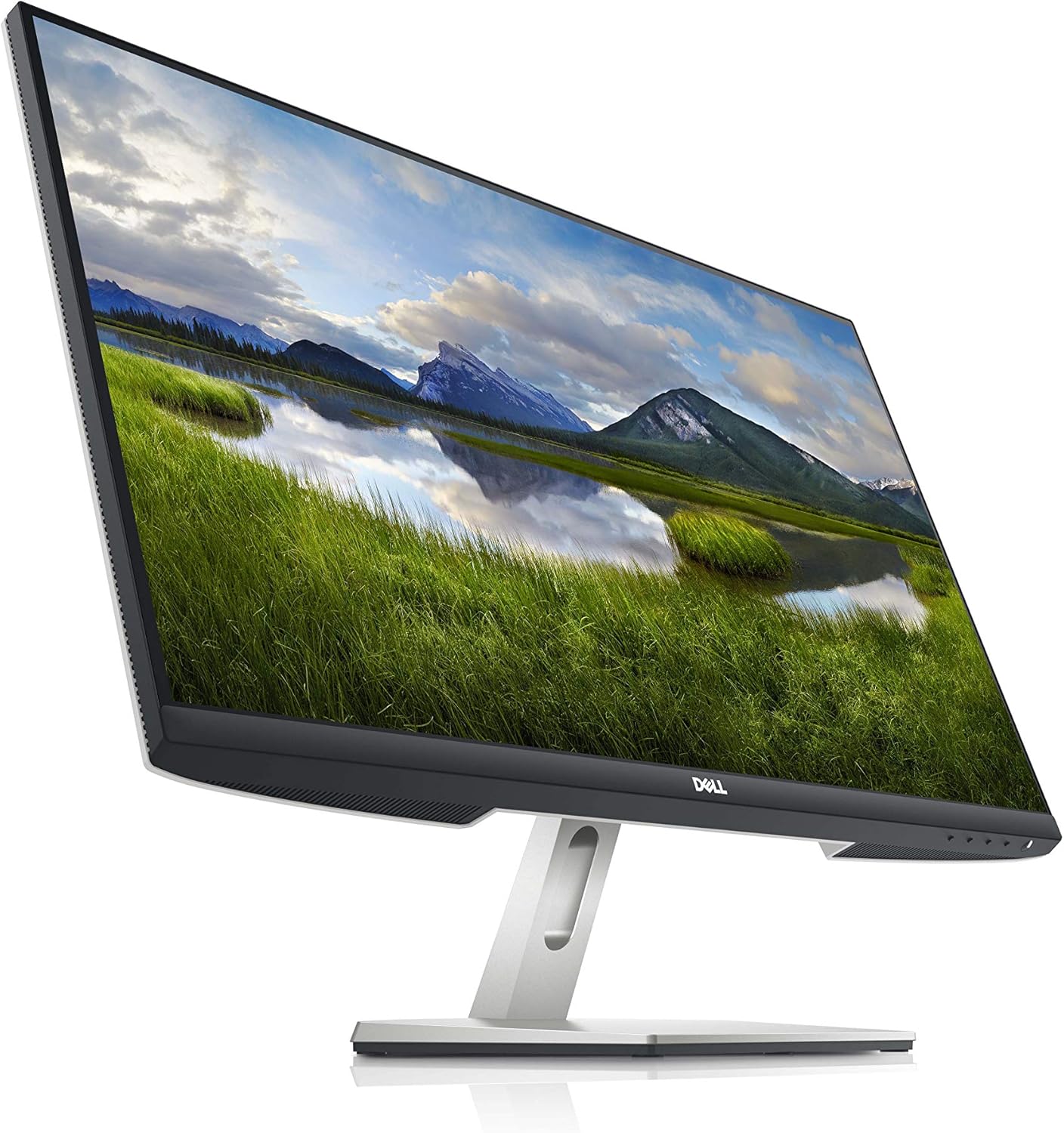 Dell S2721D 27 Inch 1440p QHD, IPS Ultra-Thin Bezel Monitor, AMD FreeSync, HDMI, DisplayPort, Built in Speakers, VESA Certified, Silver