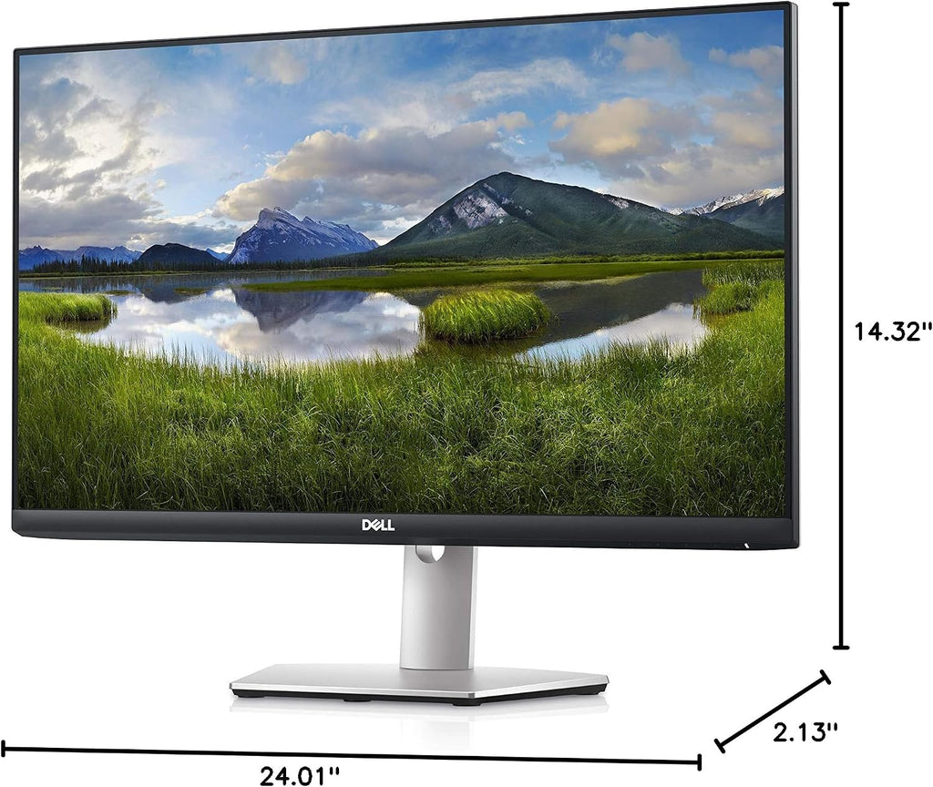 Dell S2721HS 27 Inch Full HD 1920 x 1080, AMD FreeSync, IPS Ultra-Thin Bezel Monitor, Tilt and Swivel, Silver,