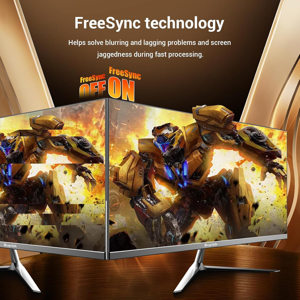 24.5 Inch Gaming Monitor, 200Hz Refresh Rate, FHD 1920x1080, Fast Response Time, Built-in Speakers, Metal Stand, VESA Compatible, for PC Gamers and Home Setup