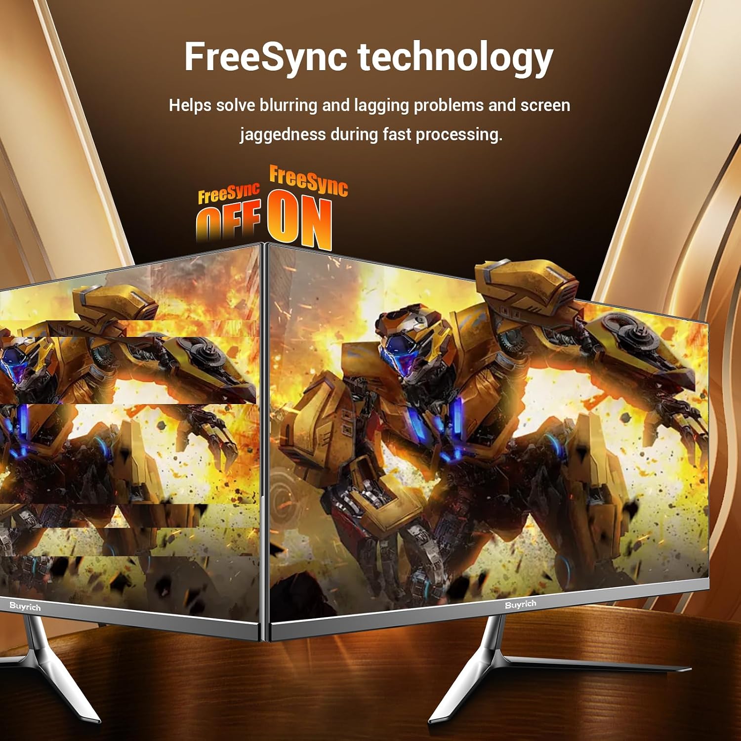 24.5 Inch Gaming Monitor, 200Hz Refresh Rate, FHD 1920x1080, Fast Response Time, Built-in Speakers, Metal Stand, VESA Compatible, for PC Gamers and Home Setup