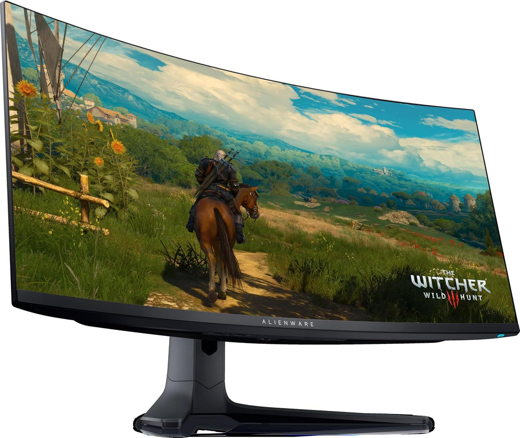 Dell Alienware AW3423DWF 34' Curved Gaming Monitor, QD-OLED (3440x1440) 165Hz Display, 0.1ms Gray-to-Gray, 1.07 Billions Colors, AMD FreeSync Premium Pro, DisplayPort/HDMI, with MTC HDMI Cable