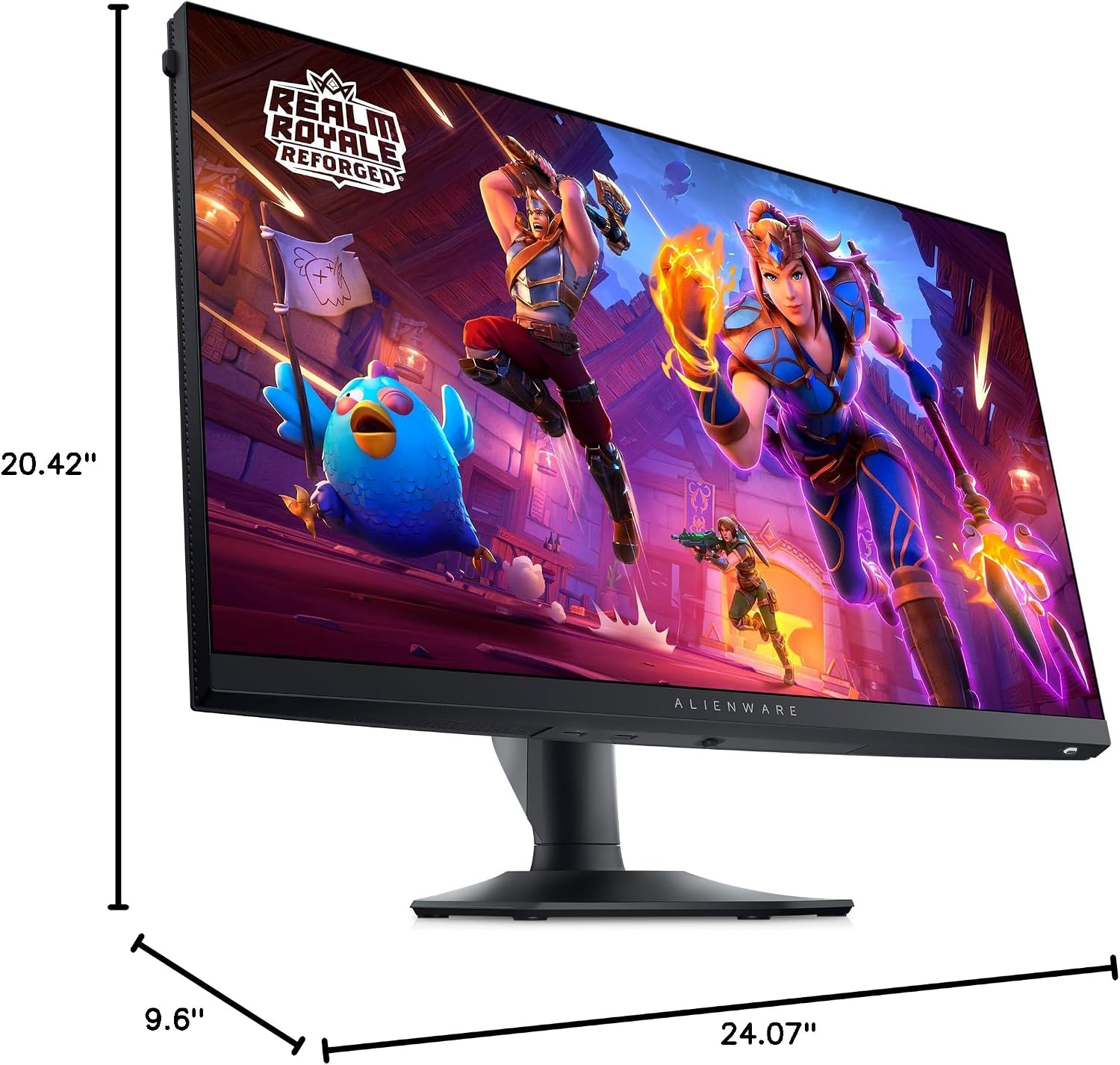 Alienware AW2724HF Gaming Monitor - 27-inch FHD (1920x1080) 0.5Ms 360Hz Dislpay, AMD Free-Sync Premium Technology, HDMI/DisplayPort/USB 3.2 Connectivity, Height/Pivot/Swivel/Tilt Adjustability - Black