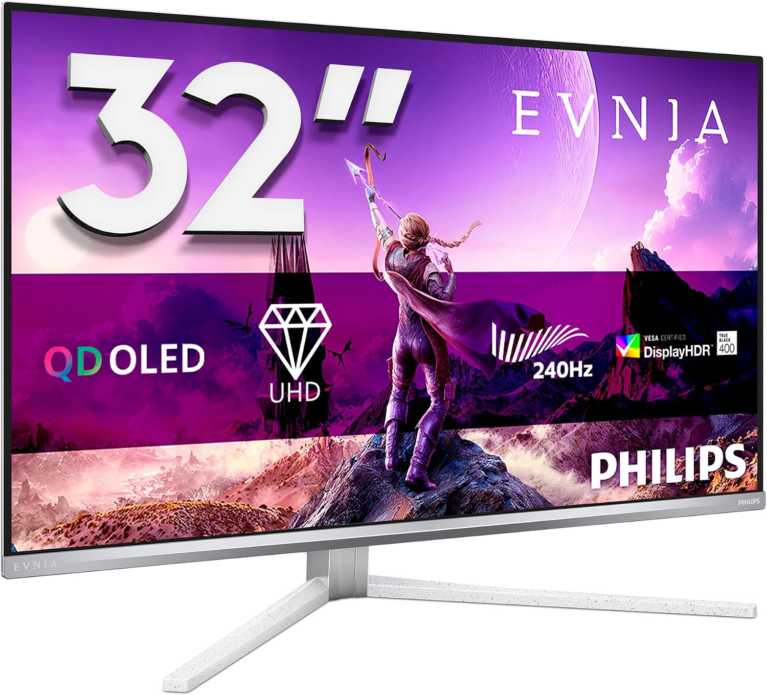 Philips M2N8900/00 Computer Monitor 86.4 Cm (34') 3440 X 1440, W128924222 (86.4 Cm (34) 3440 X 1440 Pixels Wide Quad Hd OLED White)