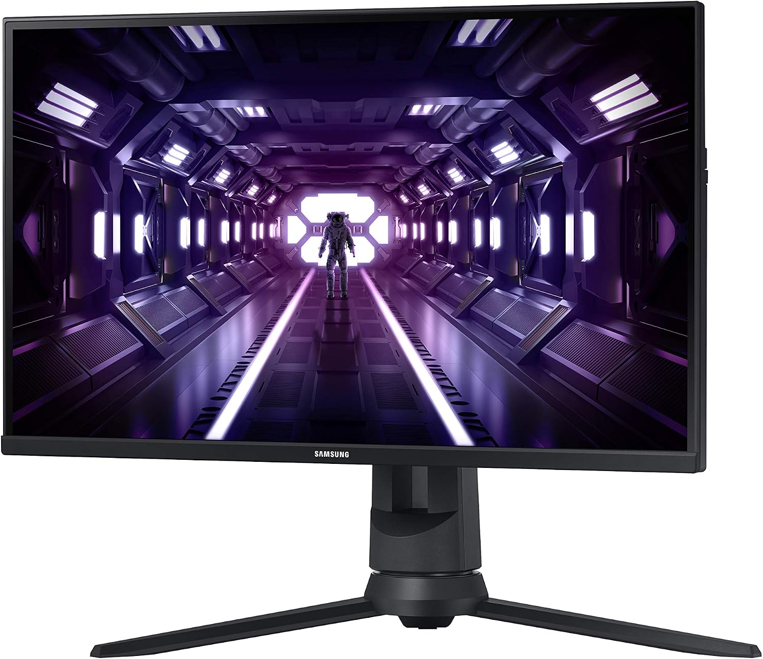 Samsung Odyssey G3 Series 24-Inch FHD 1080p Gaming Monitor, 144Hz, 1ms, 3-Sided Border-Less, VESA Compatible, Height Adjustable Stand, FreeSync Premium (LF24G35TFBNXZA)