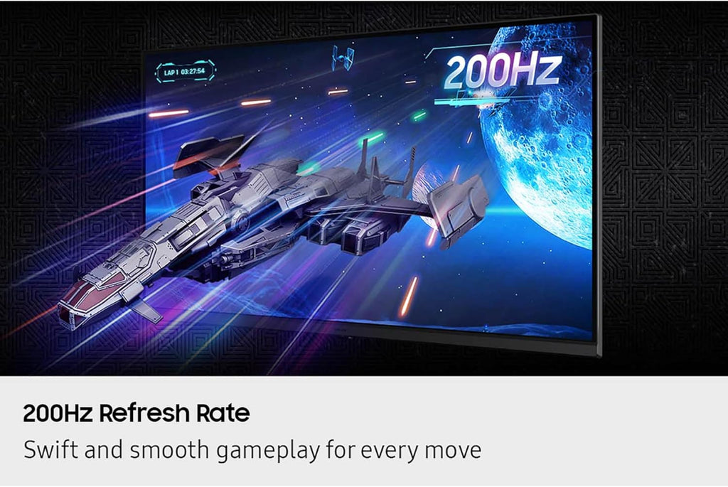 SAMSUNG 27' Odyssey G5 G53F QHD Resolution Gaming Monitor, HDR10, 200Hz Refresh Rate, IPS Panel, AMD FreeSync™ Premium, Black Equalizer, Auto Source Switch, LS27FG532ENXZA (Renewed)