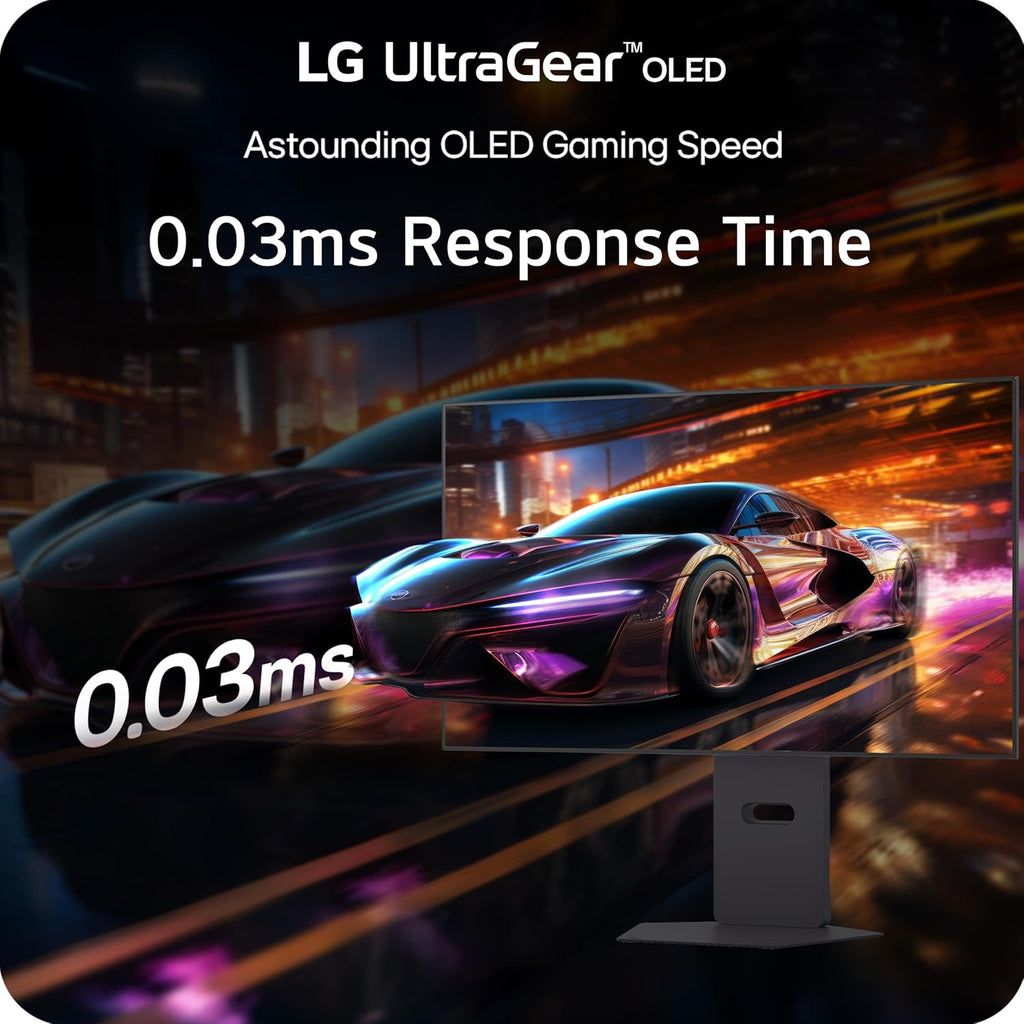 LG 32GX870A-B 32-inch Ultragear 4K UHD (3840 x 2160) OLED Gaming Monitor, Dual-Mode, 240Hz, 0.03ms, NVIDIA, AMD FreeSync Premium Pro, VESA Display HDR True Black 400, USB C, DP2.1 (Renewed)