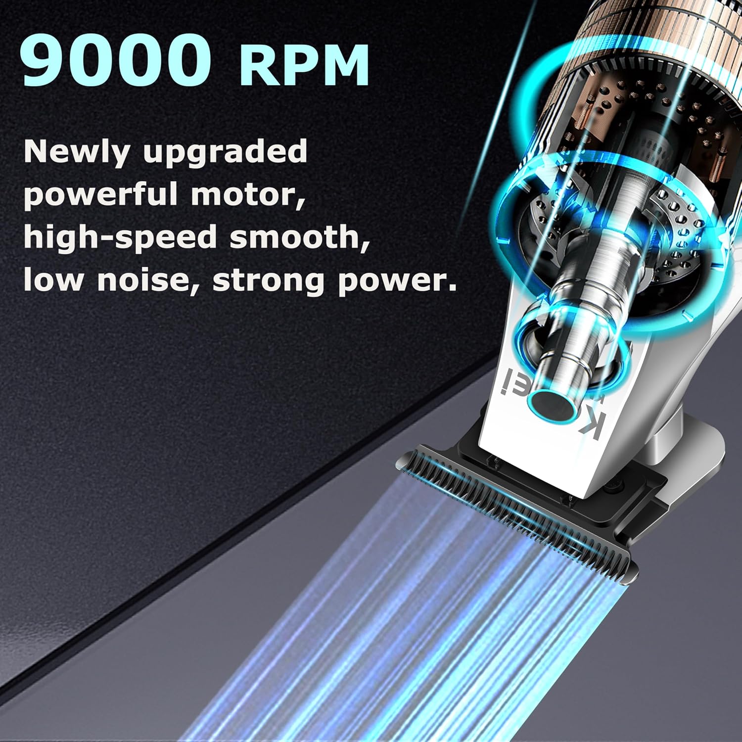 KEMEI Hair Clippers for Men with Full Metal Body, Rechargeable Barber Clippers and Trimmers Set with LED Display, Electric Foil Shavers with UV Cover, KM 3023-702, KM 1798, KM T402