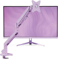 Pixio PX279 Wave Purple 27 inch 240Hz Refresh Rate FHD 1080p Resolution Fast IPS Panel 1ms GTG Resonse Time Gaming Monitor and PS1S Wave Purple Single Monitor Arm