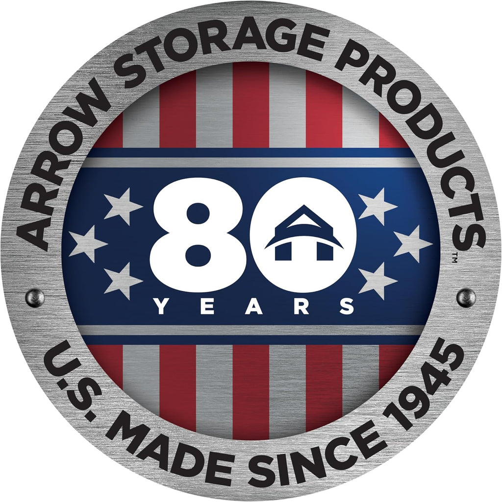 Arrow Shed 12' x 10' Murryhill Garage Galvanized Steel Extra Tall Walls Prefabricated Shed Storage Building, 12' x 10', Flute Gray