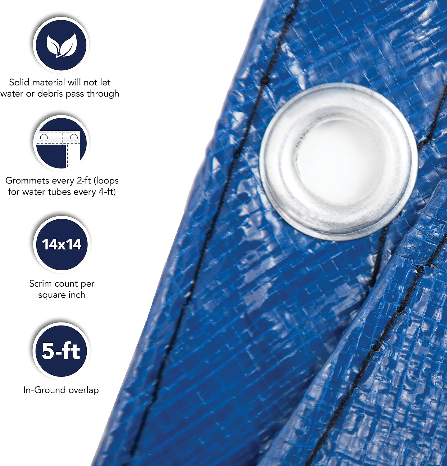 Blue Wave Gold 15-Year 30-ft x 60-ft Rectangular In Ground Pool Winter Cover