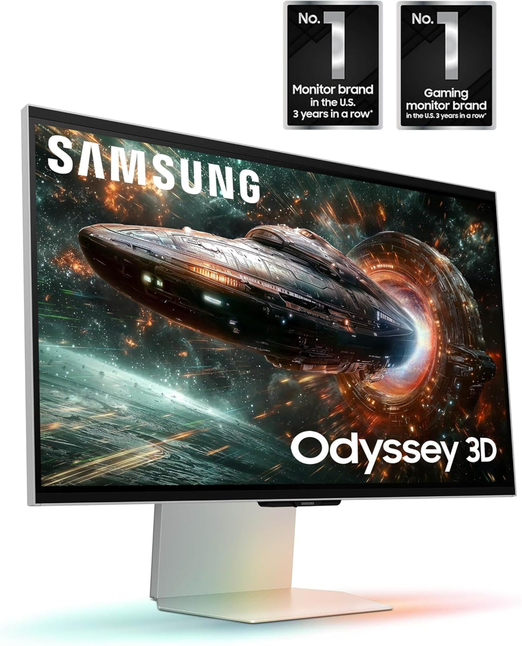 Samsung LS27FG900XNXZA 27 Inch Odyssey 3D 4K 165Hz Gaming Monitor with 2 Year Amber Protection Plan (2025)