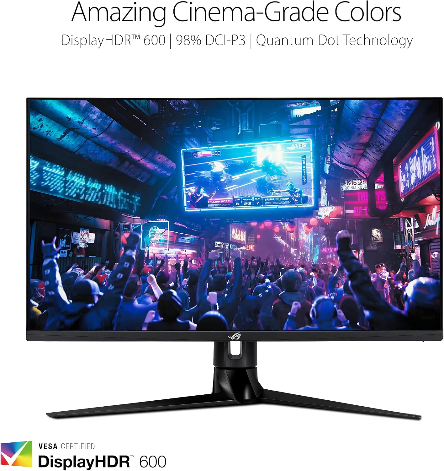 ASUS ROG Swift PG32UQ 32' 4K HDR 144Hz DSC HDMI 2.1 Gaming Monitor, UHD (3840 x 2160), IPS, 1ms, G-SYNC Compatible, Extreme Low Motion Blur Sync, Eye Care, DisplayPort, USB, DisplayHDR 600