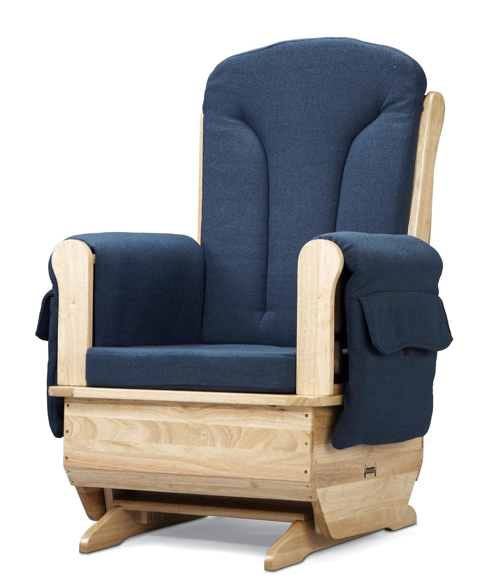 Jonti-Craft 8150JC Glider Rocker, Blue Cushions