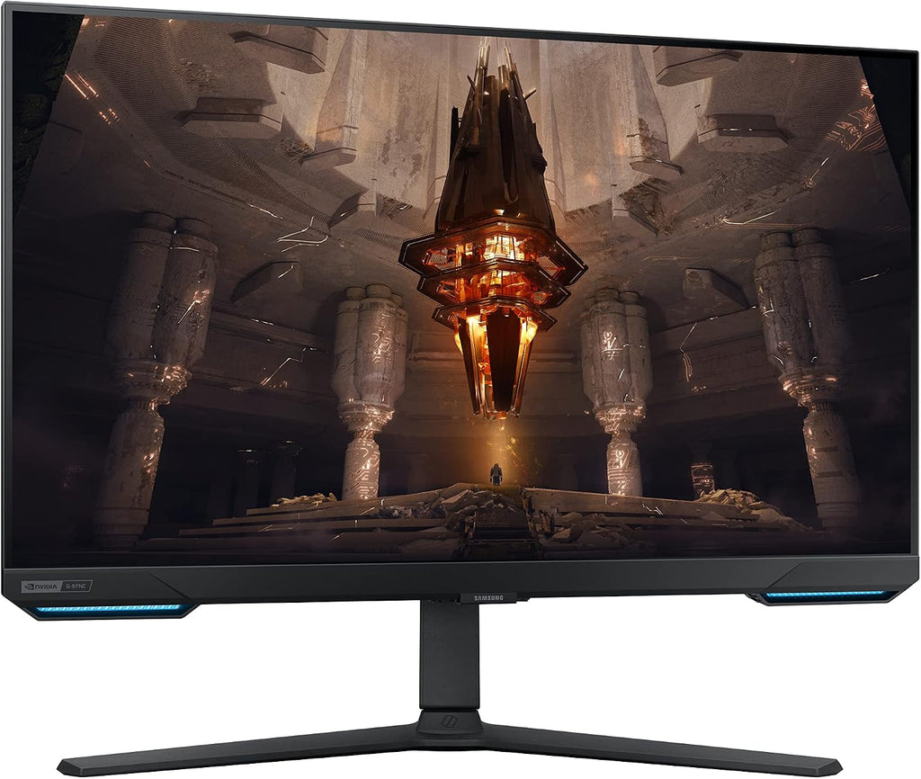 SAMSUNG Odyssey G70B Series 32-Inch 4K UHD Gaming Monitor, IPS Panel, 144Hz, 1ms, HDR 400, G-Sync and FreeSync Premium Pro Compatible, Ultrawide Game View (LS32BG702ENXGO)