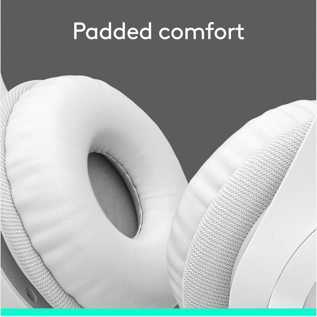 Logitech H390 Gaming Headphones, Wired Headphones with Mic, USB Headset with Microphone for PC, Noise Cancelling Microphone for Video Meetings, Music, Gaming - Off White Total Count 48, Pack of 4