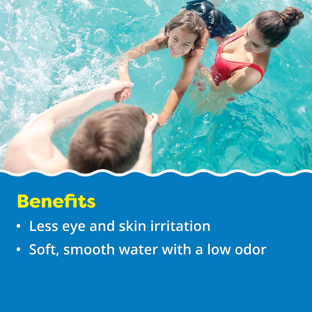 In The Swim 1 Inch Bromine Plus Tablet Sanitizer for Spas, Hot Tubs, or Swimming Pools - Pre-Stabilized, Low Odor, Chlorine Alternative - 25 Pounds