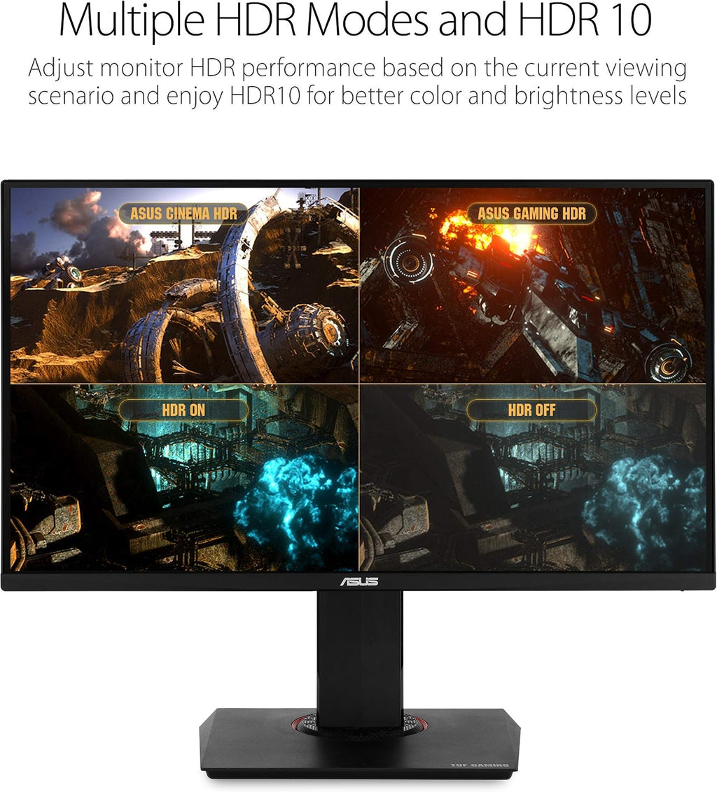 ASUS TUF Gaming VG289Q 28' Gaming Monitor 4K (3840 x 2160) IPS FreeSync Eye Care DisplayPort Dual HDMI HDR 10,Black