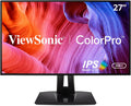 ViewSonic VP2768a 27-Inch IPS 1440p Monitor with Advanced Ergonomics, 90W USB C, RJ45, HDMI, Daisy Chain (Renewed)