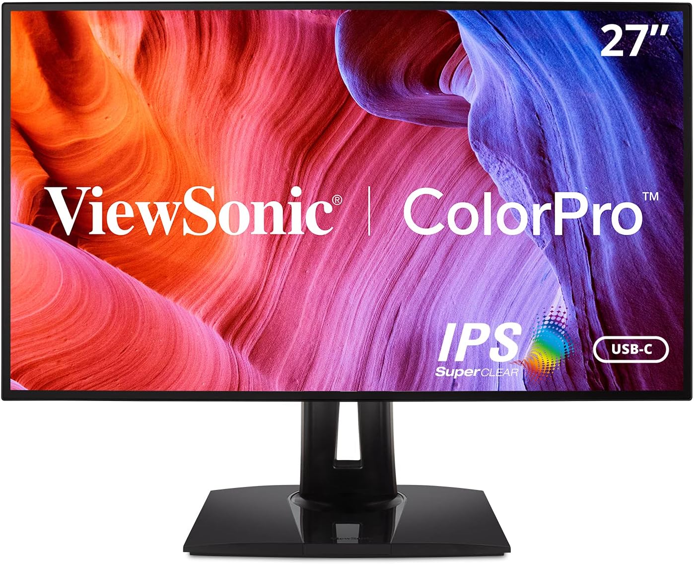 ViewSonic VP2768a 27-Inch IPS 1440p Monitor with Advanced Ergonomics, 90W USB C, RJ45, HDMI, Daisy Chain (Renewed)
