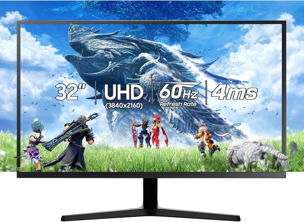 Samsung 32-inch 4K UHD Computer Monitor | VA Panel, AMD FreeSync, Eye Saver Mode, PIP/PBP | HDMI, DisplayPort | for Home Office, Gaming, Streaming | W/HDMI