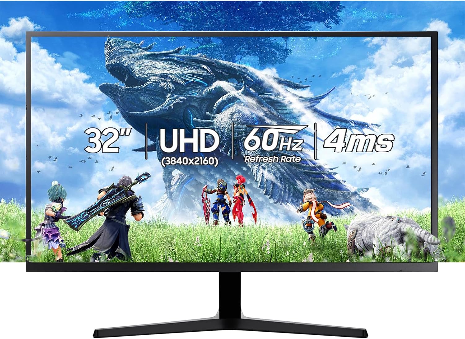 Samsung 32-inch 4K UHD Computer Monitor | VA Panel, AMD FreeSync, Eye Saver Mode, PIP/PBP | HDMI, DisplayPort | for Home Office, Gaming, Streaming | W/HDMI