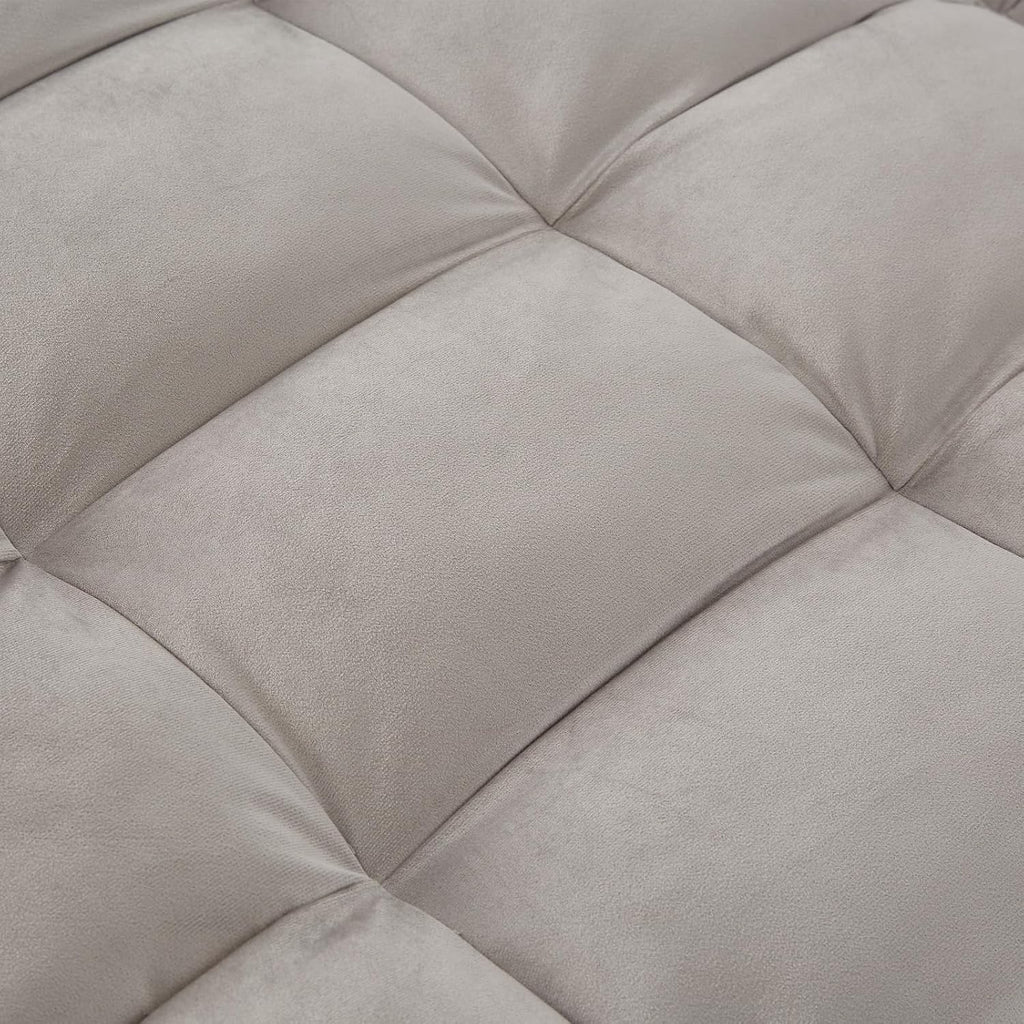 Loveseat Sleeper Sofa, 3 in 1 Convertible Sofa Bed, Adjustable Backrest Comfy Pull Out Couch, Modern Upholstered Sofa for Living Room Bedroom Apartment Small Space (Grey with Side Table)