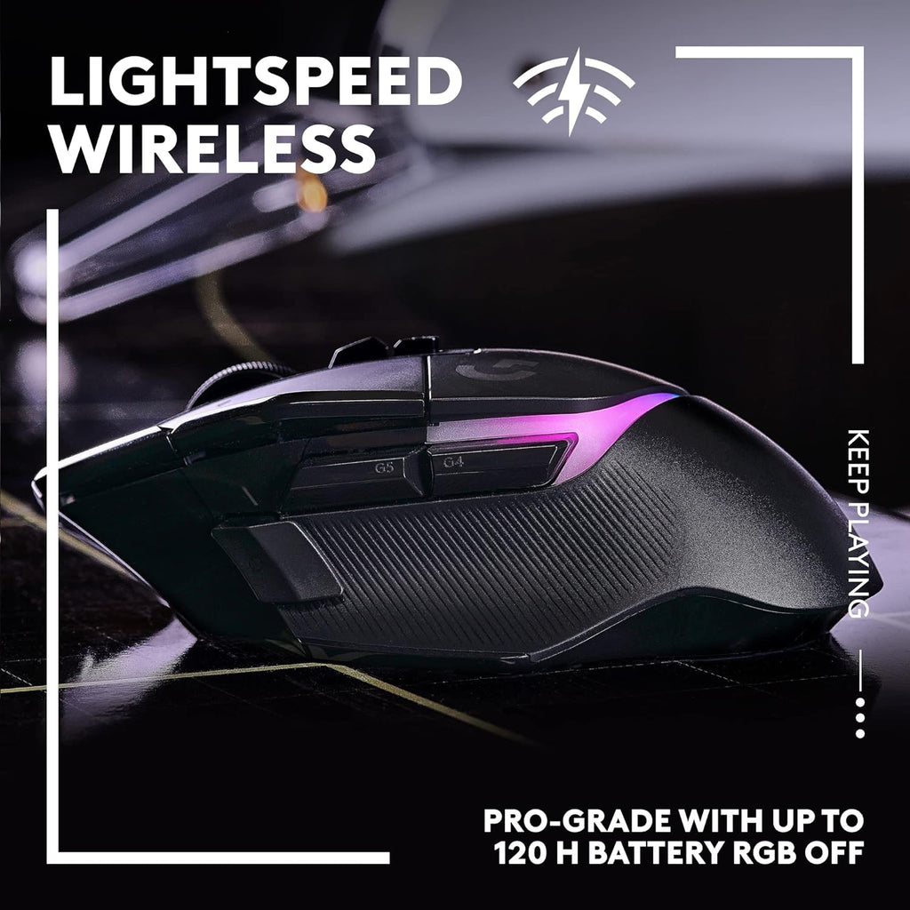 Logitech G502 X Plus Lightspeed Wireless Gaming Mouse + G733 Lightspeed Wireless Gaming Headset - Black