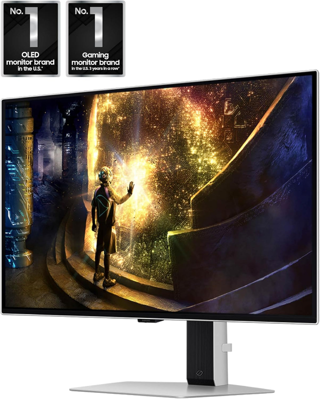 Samsung 27' Odyssey OLED G6 (G61SD) QHD & QD-OLED 240Hz 0.03ms FreeSync Premium Pro Gaming Monitor with Sleek Metal Design, 3 Year Warranty, US, LS27DG610SNXZA