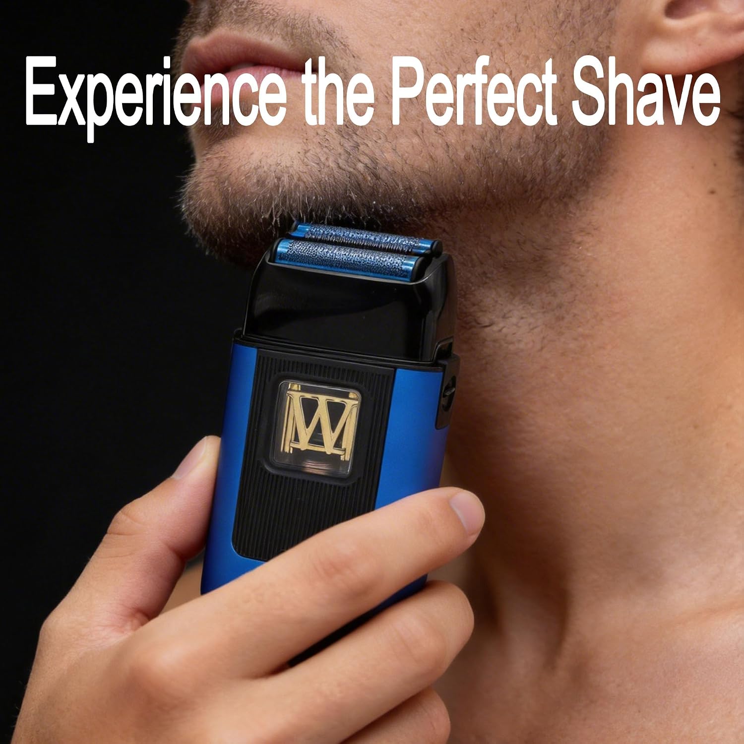 WMARK Electric Foil Shavers for Men Electric Razor for Men Cordless Beard Shaver with UV Protection, Maglev Vector Motor 10000RPM, Blue-Titanium 3-Blade Floating, USB-C Rechargeable NG-XS1 UV