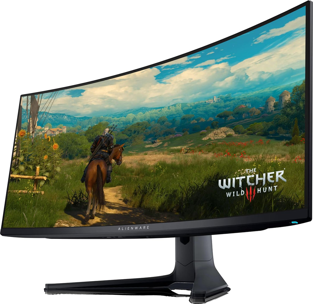 Dell Alienware AW3423DWF 34' Curved Gaming Monitor, QD-OLED (3440x1440) 165Hz Display, 0.1ms Gray-to-Gray, 1.07 Billions Colors, AMD FreeSync Premium Pro, DisplayPort/HDMI, with MTC HDMI Cable