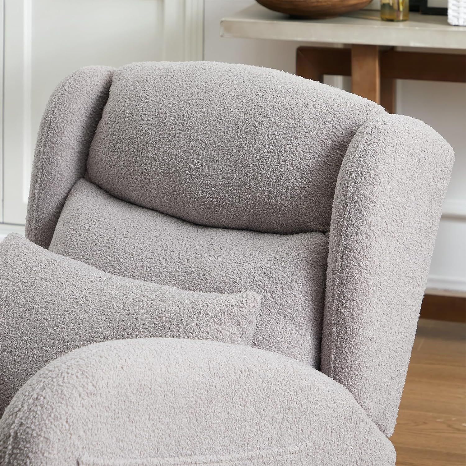 MYFUNSHOP Nursery Rocking Chair Glider – Classic Rocker with Comfortable Cushioning & Smooth Motion for Bedroom