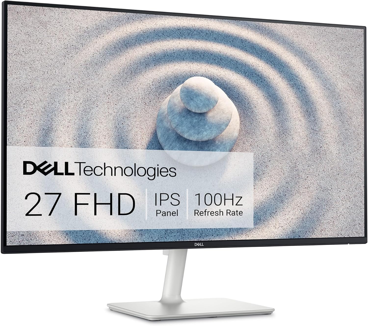 Dell S2725H Monitor - 27-inch Full HD (1920x1080) 8Ms 100Hz Display, Integrated 2 x 5W Speakers, 2 x HDMI, 16.7 Million Colors, Tilt Adjustability - Silver (Renewed)