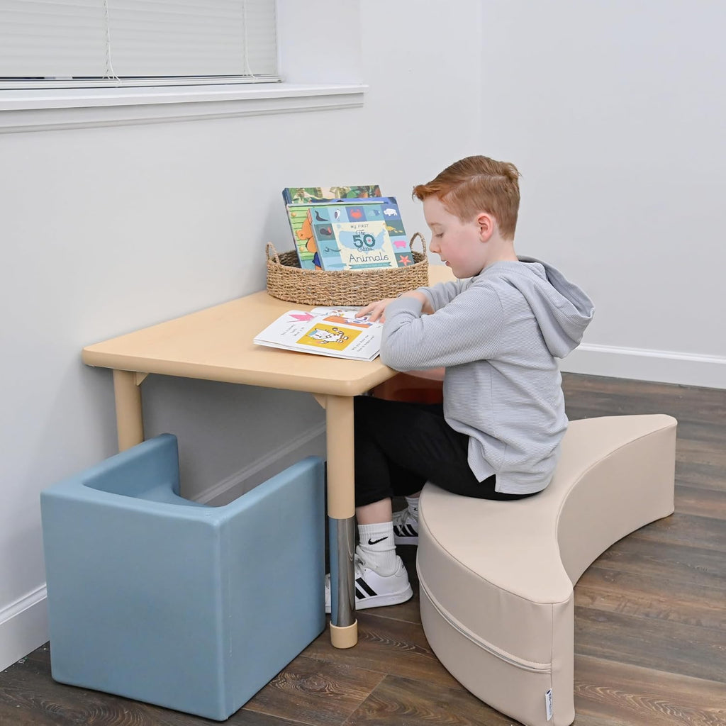 Children's Factory Happy Rocker, Flexible Classroom Seating, Active Seating for Young Learners, Banana Chairs for Kids, Sand
