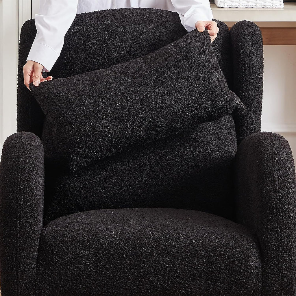 MYFUNSHOP Nursery Rocking Chair Glider – Classic Rocker with Comfortable Cushioning & Smooth Motion for Bedroom