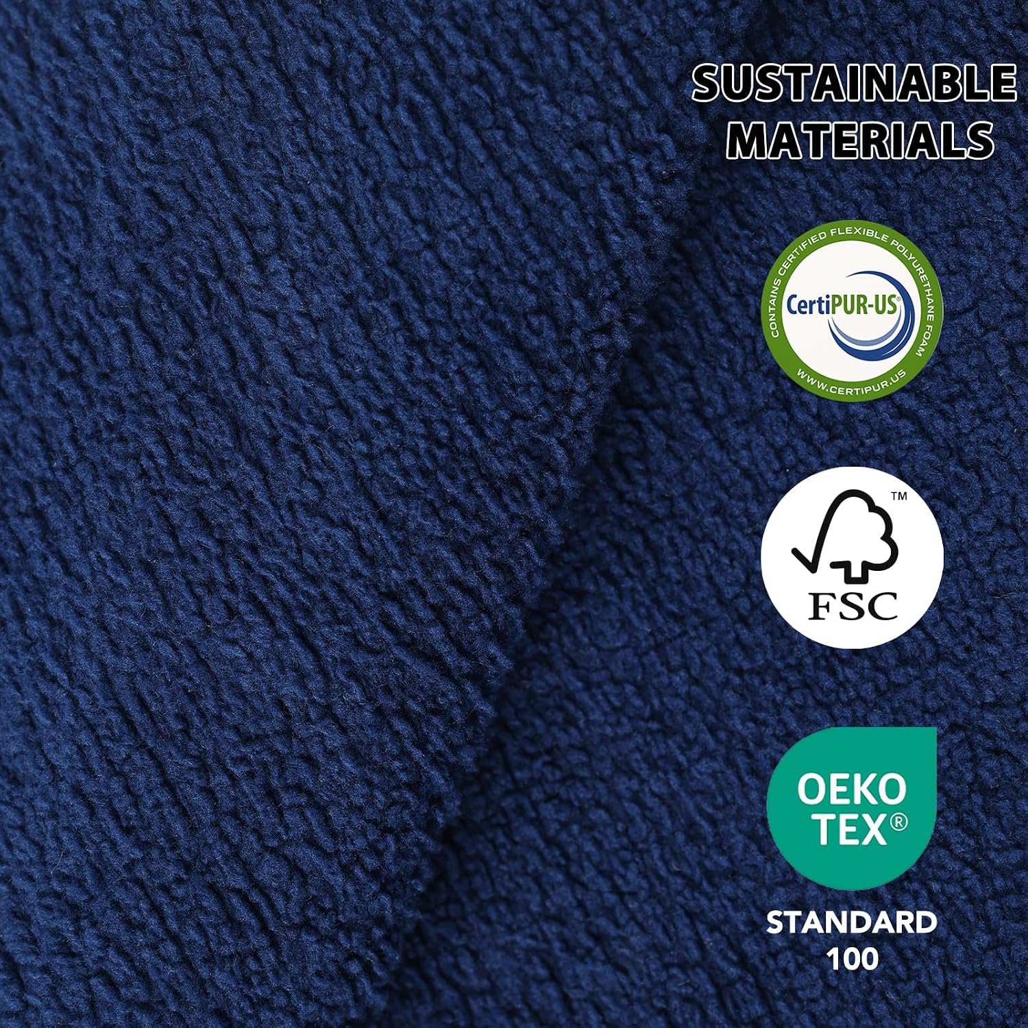 EONIX Power Rocker Recliner Chair, Lazy Boy Recliner Rocking Chair for Adults and Nursery, Electric Recliner Chair with Heat and Massage for Living Room, Bedroom, Study Room, Relaxation, Navy Blue